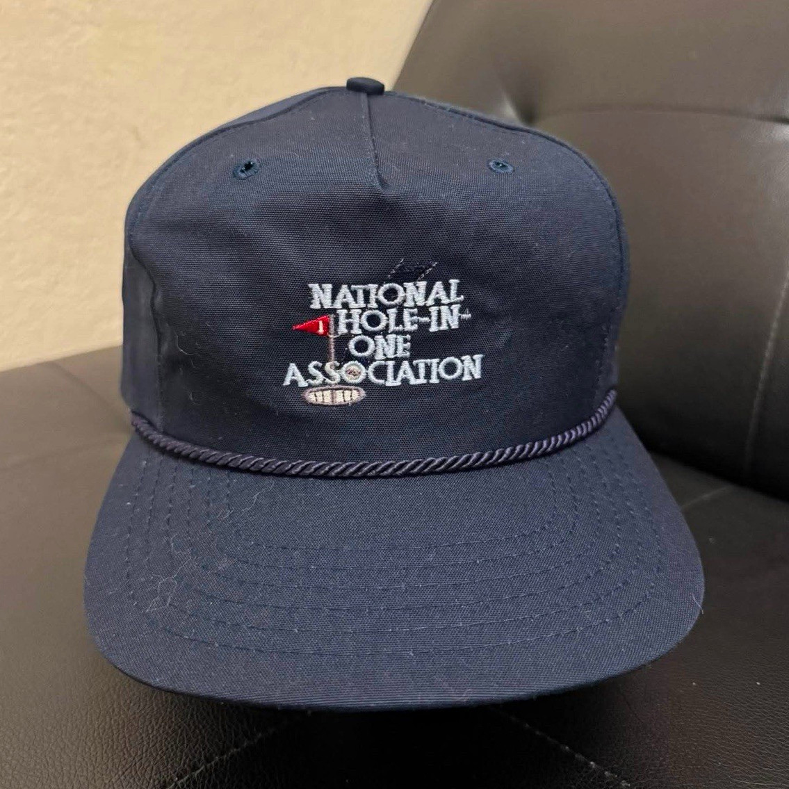 Texace National Hole-In-One Association Navy Blue Snapback Adjustable Hat Texace National Hole-In-One Association Navy Blue Snapback Adjustable Hat