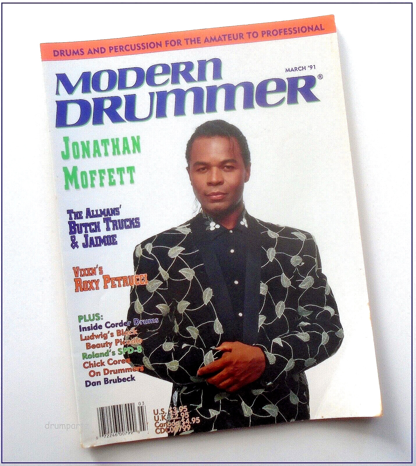 MODERN DRUMMER - March 1991 - JONATHAN MOFFETT - Michael Jackson - Madonna