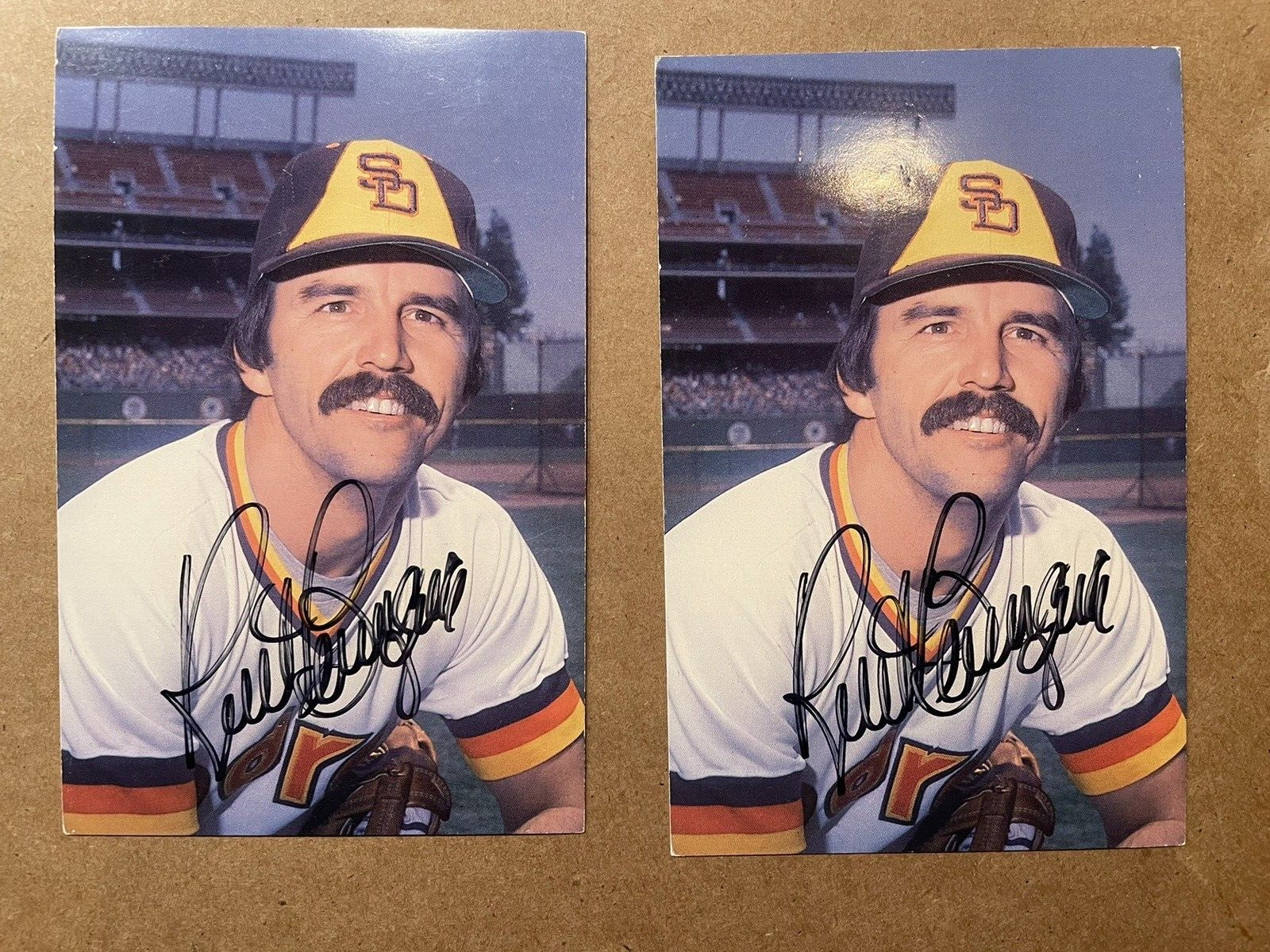 Kurt Bevacqua Signed 1980 San Diego Padres Team Issue Postcards
