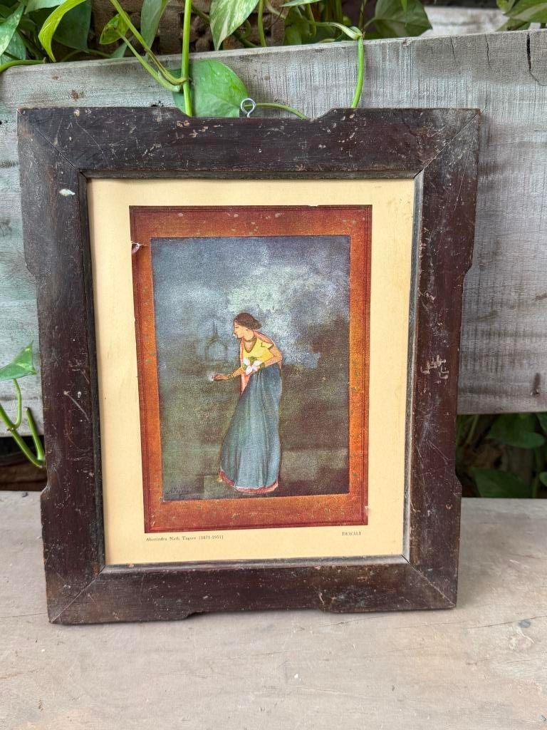Vintage Framed Victorian Lady Art Print Rustic Wooden Frame Wall Decor 13 Vintage Framed Victorian Lady Art Print Rustic Wooden Frame Wall Decor 13
