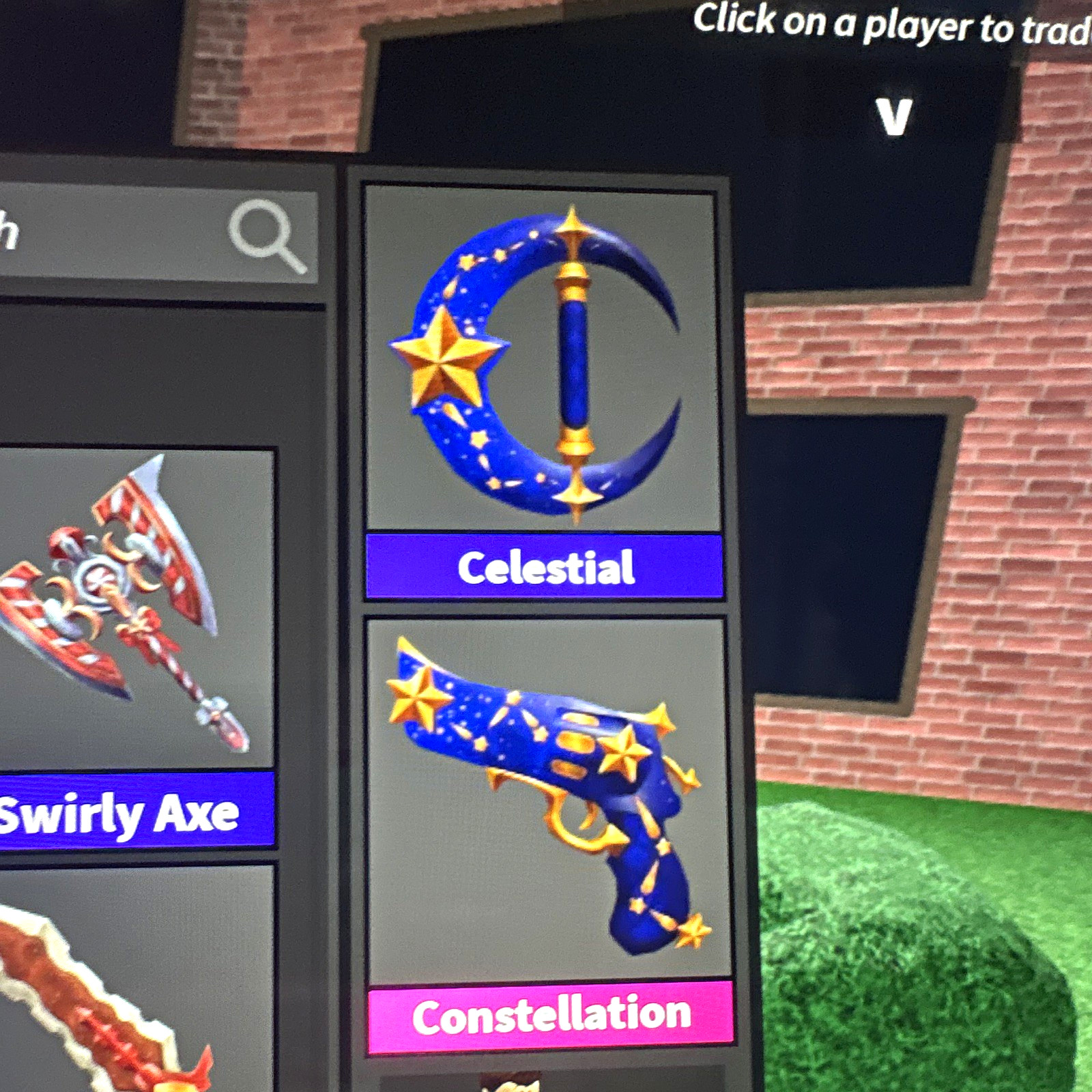 Roblox Murder Mystery 2 Game Item Asset Celestial Constellation ID V
