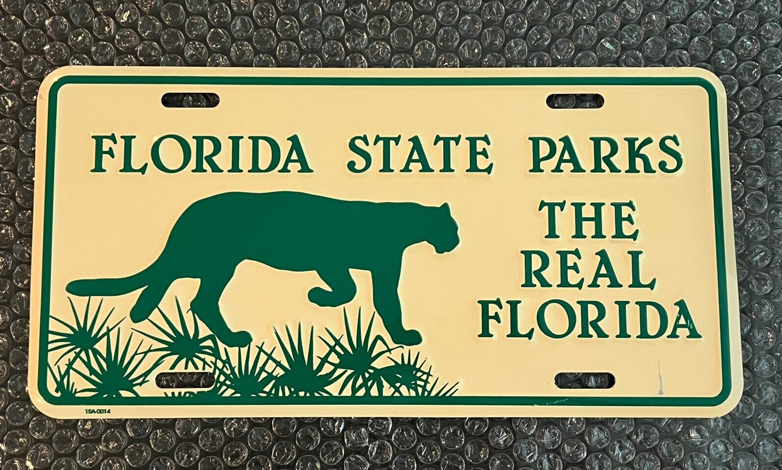 FLORIDA STATE PARKS License Plate 2015 “The Real Florida” Fort Beach Coast Camp