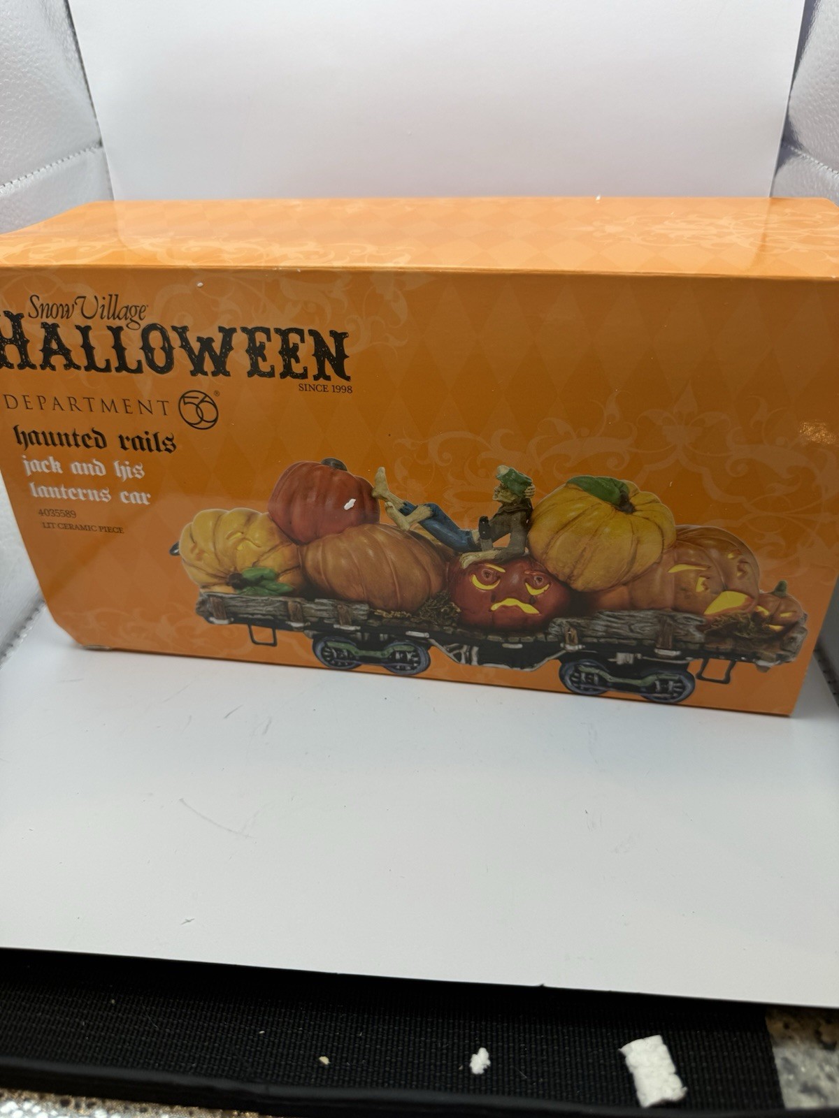 Dept 56 Haunted Rails Jack & His Lanterns Car Halloween Village Train 4035589