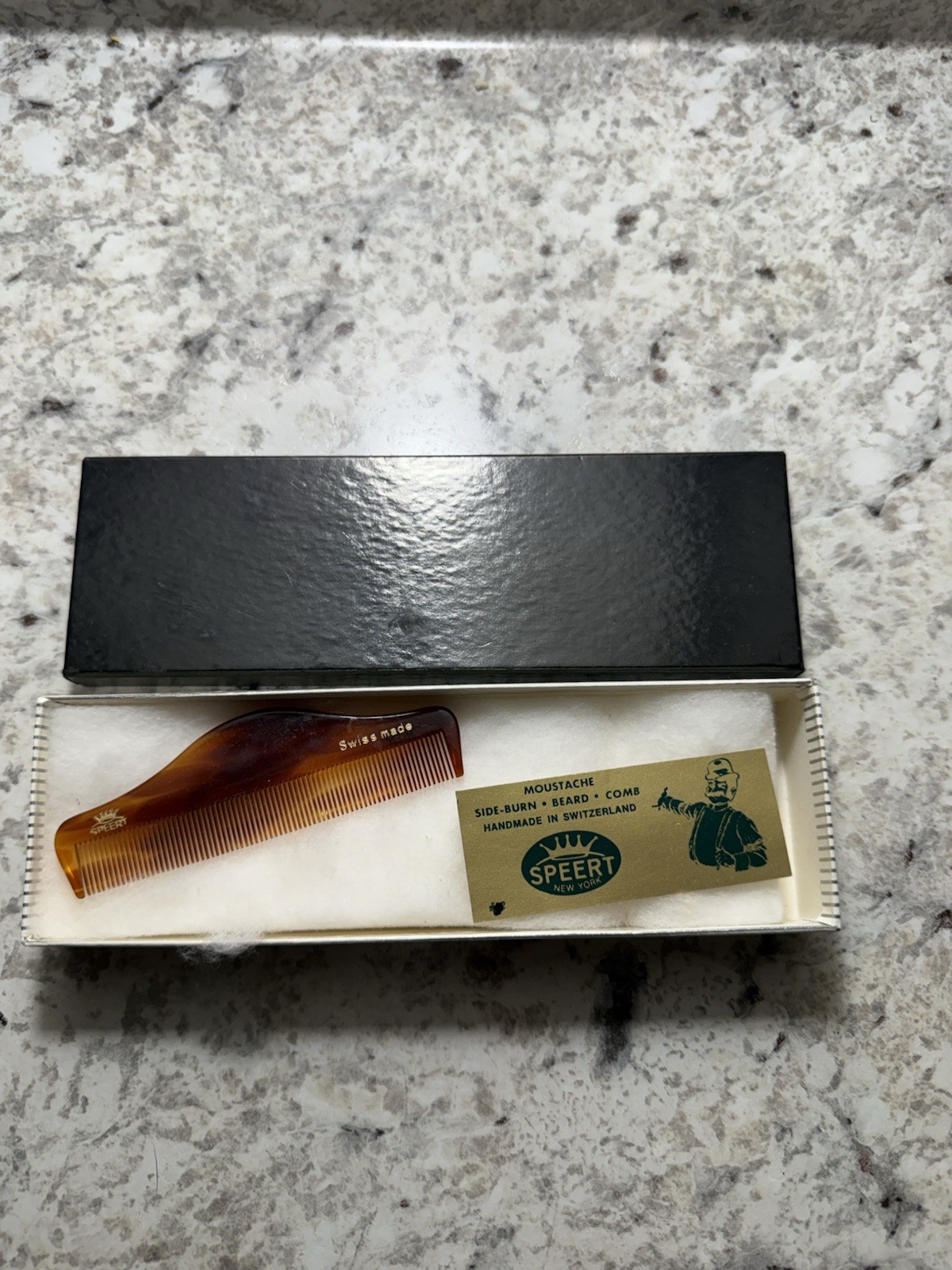 VTG Speert Hand-Made Tortoise Havana Comb 3 VTG Speert Hand-Made Tortoise Havana Comb 3