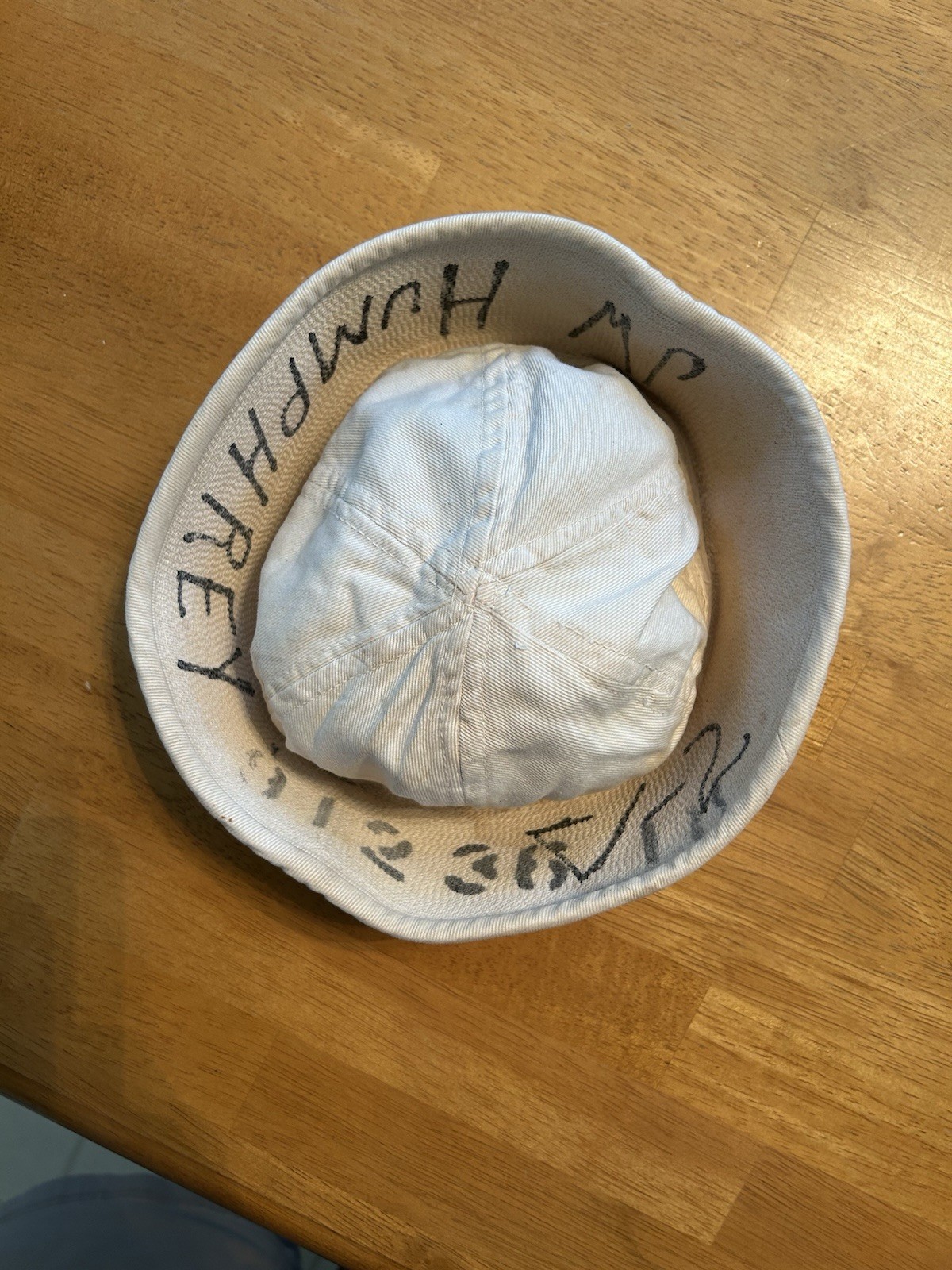 Vintage WWII/Vietnam US Navy Dixie Cup Sailor Hat / Navy crackerjack hat Size: 6