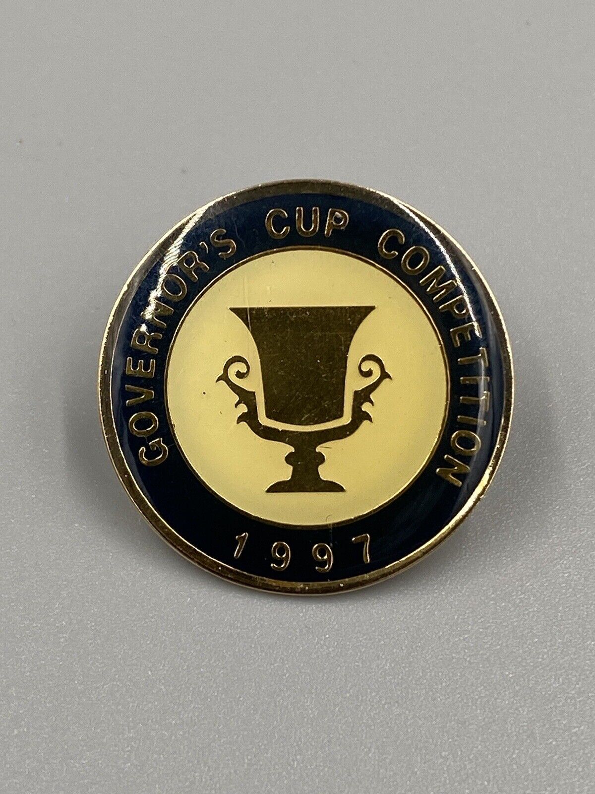 Vintage 1997 Governors Cup Competition Lapel Hat Pin
