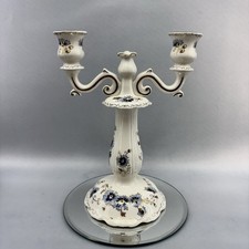 Vintage Zsolnay Porcelain 2 Arm Candleholder Candelabra Holder Hungary 10” picture