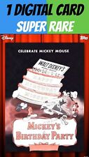 MICKEY'S BIRTHDAY PARTY LIVING POSTER Topps DISNEY COLLECT DIGITAL CARD MICKEY picture