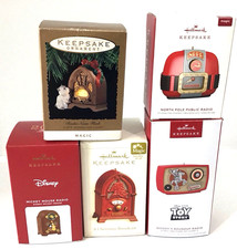 Hallmark Keepsake Radio Theme Lot Christmas Ornaments Disney Toy Story NIB Sound picture