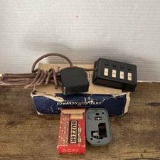 Vintage Edward’s Bakelite 4 Button Electric Signaling Device & Monowatt Buzzer picture