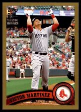 2011 Topps Gold Victor Martinez 1384/2011 Boston Red Sox #218 picture