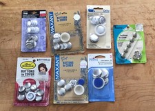 Vintage Lot Dritz Penney’s Prym Maxant Buttons To Cover 7 New Packages picture