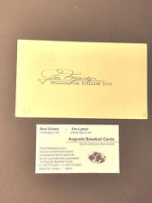 Joe Marty Autographed 1939 Index Card Teams & Stats On Back Augusta Cards Auth. picture
