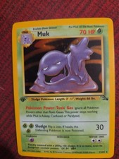 Pokemon Muk 13/62 1st Edition Fossil 1999 Holo picture