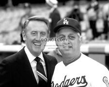 VIN SCULLY & TOMMY LASORDA DODGERS LEGENDS BASEBALL - 8X10 SPORTS PHOTO (BT809) picture