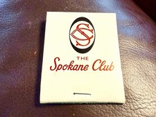 The Spokane Club Hotel, Spokane WA, Full Unstruck Matchbook picture