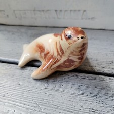 Vintage ceramic seal Alaska, vintage swirl seal, Alaska seal figurine vintage picture