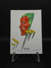 2025 Topps Chrome Marvel Vision Sketch 1/1 Art by Hector Barros picture