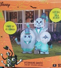 Gemmy 6ft Disney's Haunted Mansion Hitchhiking Ghost Halloween Inflatable picture