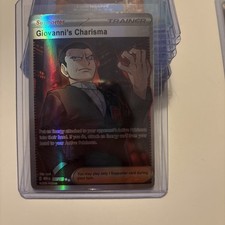 Giovanni's Charisma - 197/165 - Scarlet Violet 151 (Pokemon) NM picture