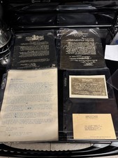 WATCHTOWER DRAFT AFFIDAVIT LETTERS AND CABON COPY 1955 picture