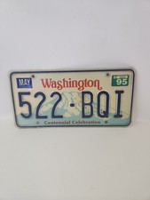1995 Washington Centennial Celebration License Plate . picture