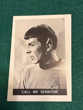 1967 Leaf Star Trek Call Me Senator Card # 48 Original Partial Set Break picture