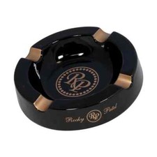 Rocky Patel Round Ceramic Cigar Ashtray - Black picture