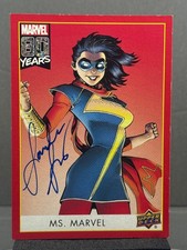2019 Marvel 80th Ms Marvel #194 Sandra Saad Signed Auto JSA Witnessed picture