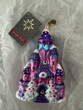 Christopher Radko The Pink Palace 1016184 Glass Castle Christmas Ornament w/tag picture