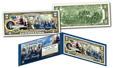 Donald Trump and The FIRST FAMILY of the United States Official Genuine $2 Bill picture