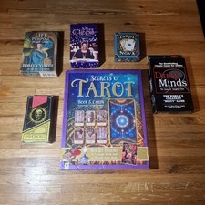 Secrets of tarot cards lot Miss Cleo Doreen virtue nova dirty minds game picture