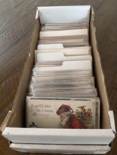 Huge Quality Lot of 300 Vintage Holidays Greetings Antique Postcards~4 Santa's  picture