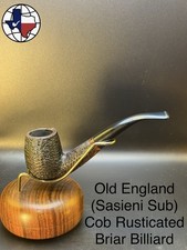 Vintage Old England (Sasieni Sub) Cob Rusticated Billiard Tobacco Pipe picture