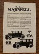 Vintage 1924 Maxwell Car Print Ad Advertisement - 6 3/4” X 9 3/4” picture