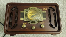Vintage Bluetooth Radio Pyle PUNP34BT AM FM USB Retro Wood Speaker Classic Style picture