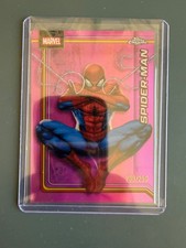 2026 Topps Chrome Marvel Spider-Man #163 True Pink Refractor /250  picture
