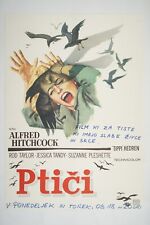 THE BIRDS Original YU movie poster 1963 TIPPI HEDREN ROD TAYLOR ALFRED HITCHCOCK picture