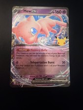 Mew ex 066/128 - 30th Celebrations - Double Rare - Pokémon TCG (NM) picture
