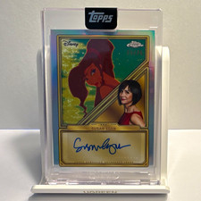 Topps 2025 Disney Mint Megara Hercules Susan Egan Auto A Chrome CAS-E picture