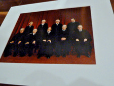 US Supreme Court 1986 Original Official Oversized Photo Rehnquist Chief Justice picture