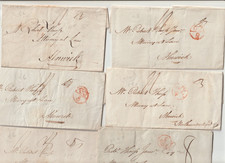 1796/1802 14 PRE-STAMP LETTERS GEORGE GRAY TO ROBERT THORP AT ALNWICK BISHOPMARK picture