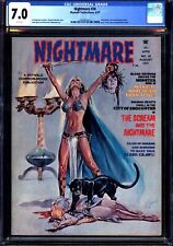 Nightmare #20 (1974) CGC 7.0 -- White pages; John Byrne's 1st professional work picture