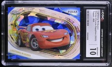 2025 TOPPS DISNEY SAPPHIRE LIGHTNING MCQUEEN 💎GEM MT💎 CGC 10 picture