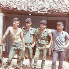 Vintage Photo Shirtless Vietnamese Soldier Affectionate Men 1960s Gay Int picture