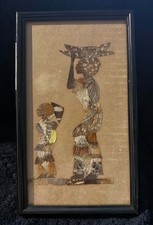 Vintage Framed African Butterfly Wing Art  picture