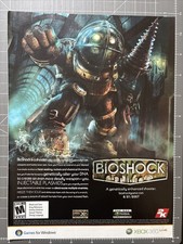 2007 Print Advertisement Magazine Ad Bioshock Xbox 360 Mancave Art picture