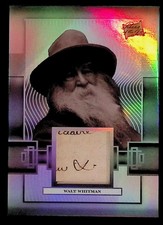 Walt Whitman * Written SP Relic (06/50) * Infinity Symbol? * 2026 Pieces #342 picture