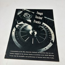c1949 Autocar Tough Tested Trucks Factory Testing Sales Brochure Ardmore PA picture