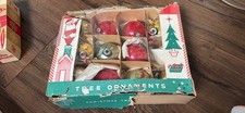 Fantasia Vintage Glass Christmas Tree Ornaments Set 1960s 12 2.75” picture